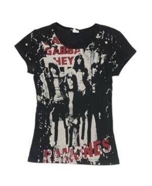 Vintage Ramones Gabba Gabba Hey Shirt Glamhead Labeled Medium But See Pics